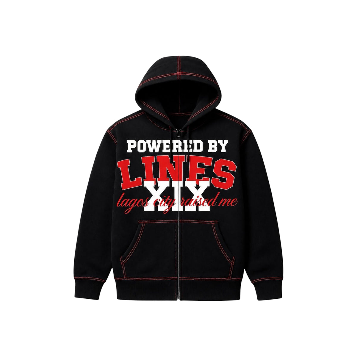 LINES-POL HOODIE